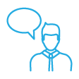Speaking person - Membership Benefits Voice of Merchant Icon